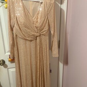 Glamorous Long Sleeve Sequin Dress